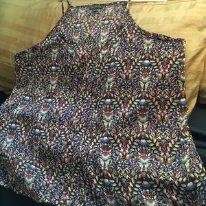 The Limited colorful sleeveless flowy blouse, XL