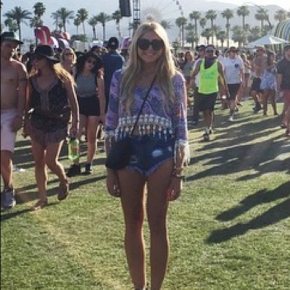 COACHELLA LF Milau Cropped Paisley Top 🌸 - Picture 2 of 3