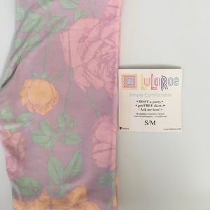 LuLaRoe kids S/M roses leggings