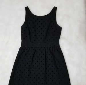 All Black Polka Dot dress (A Line)