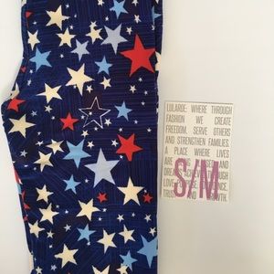 LuLaRoe kids S/M stars leggings