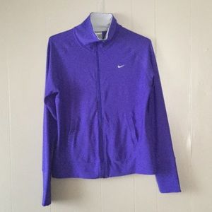 High neck purple sweater