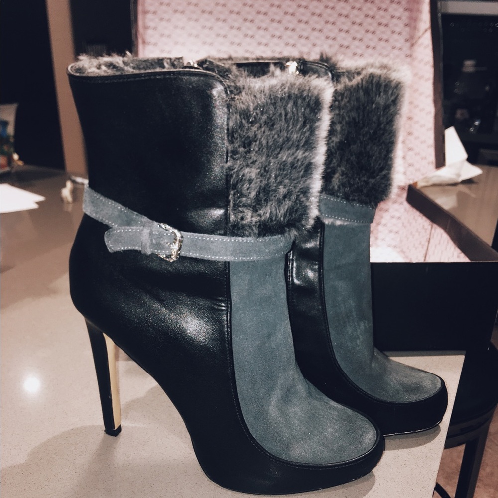 Victoria’s Secret Faux Fur Fall Stiletto Boots