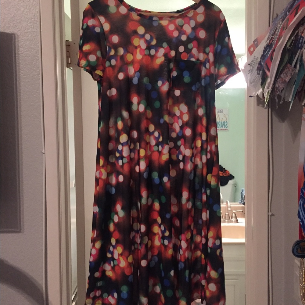 Lularoe Christmas lights Carly
