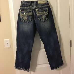 Buckle capris. 24 inch inseam