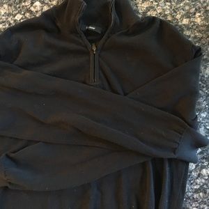 Barbour 100% cotton 3/4 zip sweater