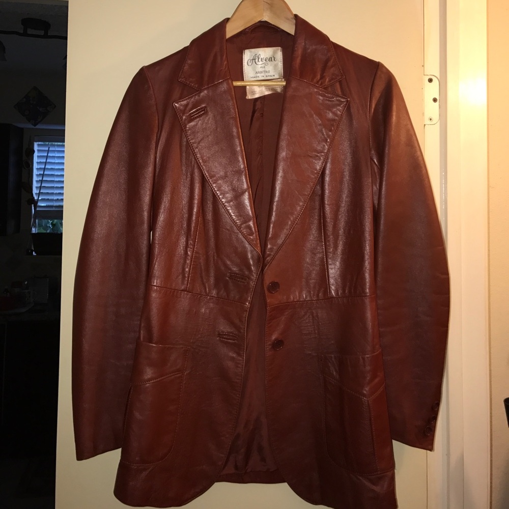 Vintage Spanish Leather jacket blazer