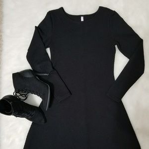 Long sleeve black dress
