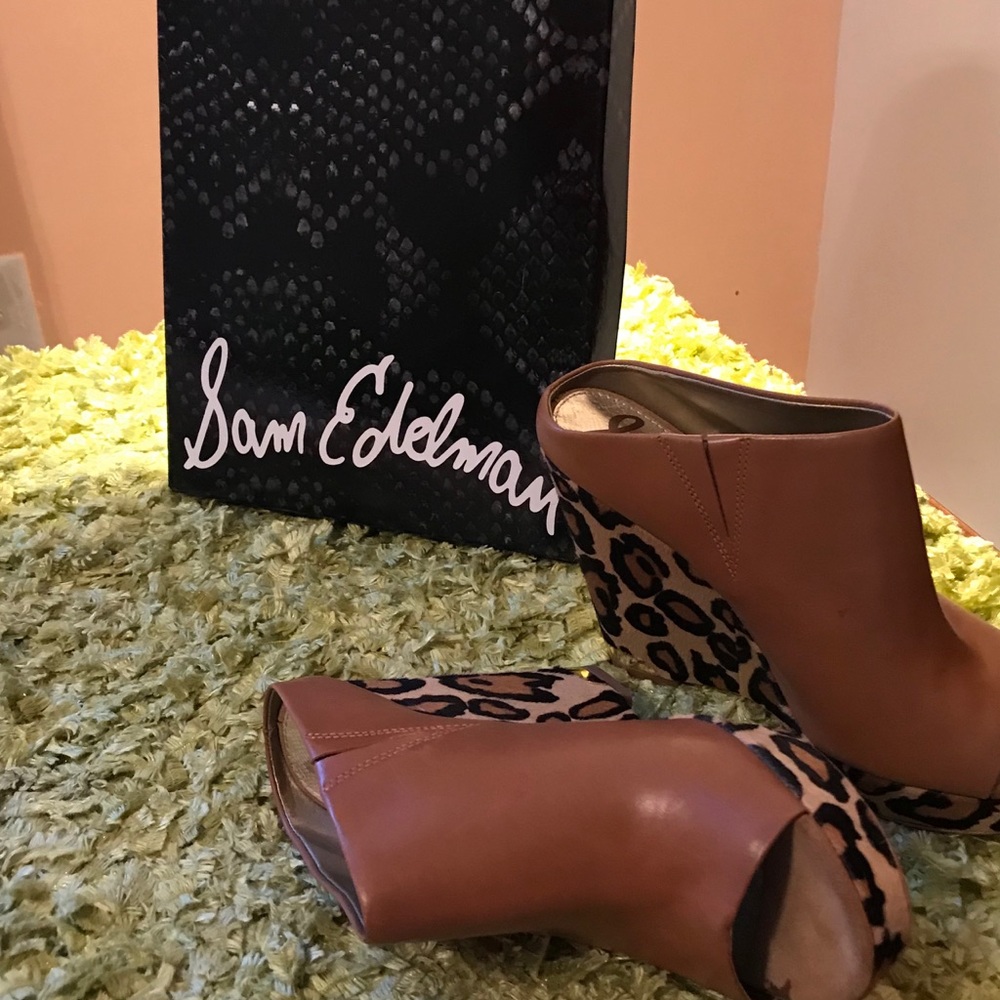 Sam Edelman Leather Wedges