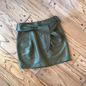 ARMANI EXCHANGE MINI SKIRT WITH TIE