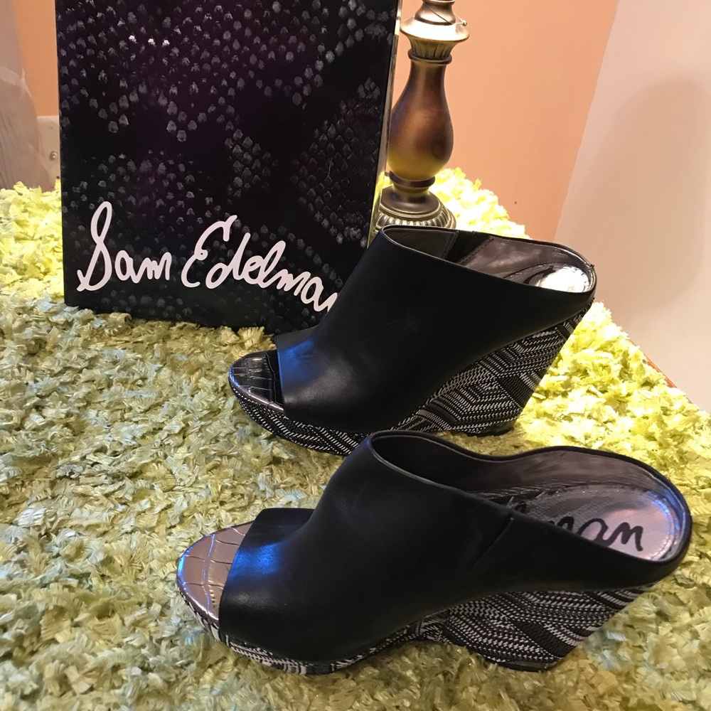 Sam Edelman  Leather Wedges