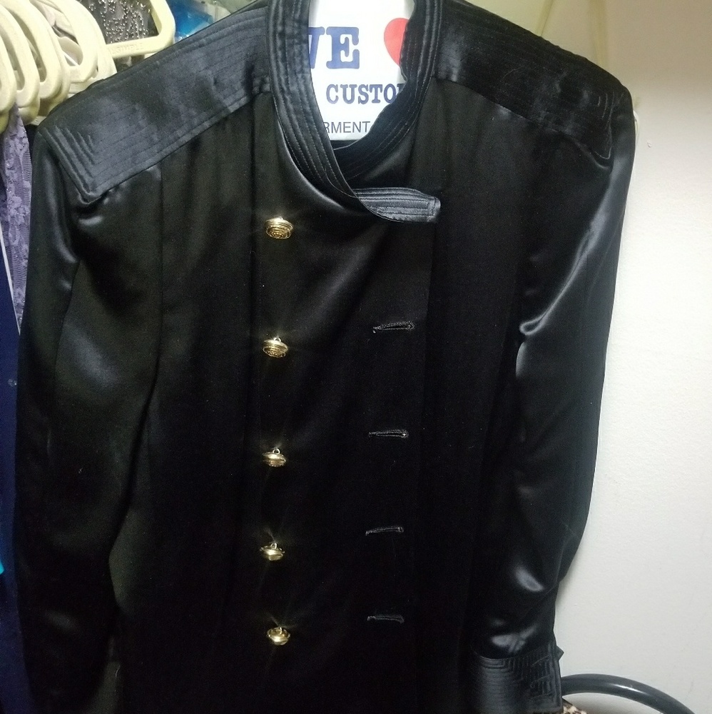 Balmain X H&M silk shirt jacket