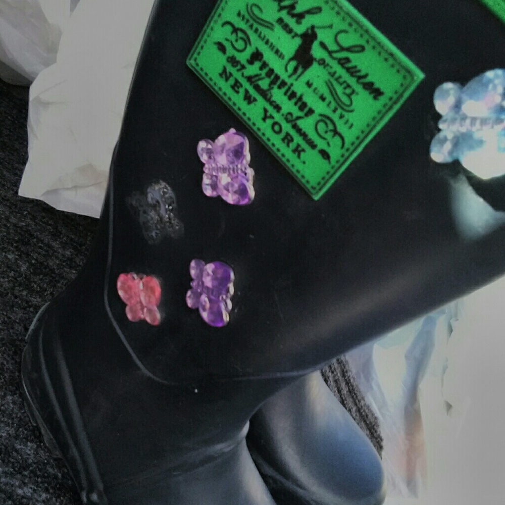 GIRL'S TALL RALPH LAUREN RAIN BOOTS