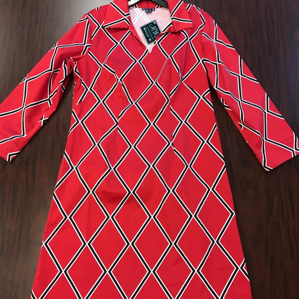 Melly M dress, size 12, new w/ tags, red &black