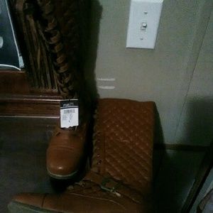 Rue 21 Lace up knee-high boots