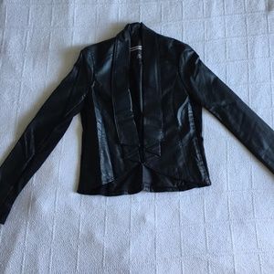 Dynamite Faux Leather Black Jacket