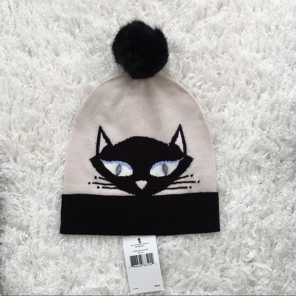 Kate spade cat face hat