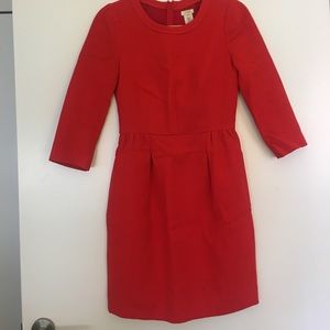J. Crew Vibrant Flame Dress