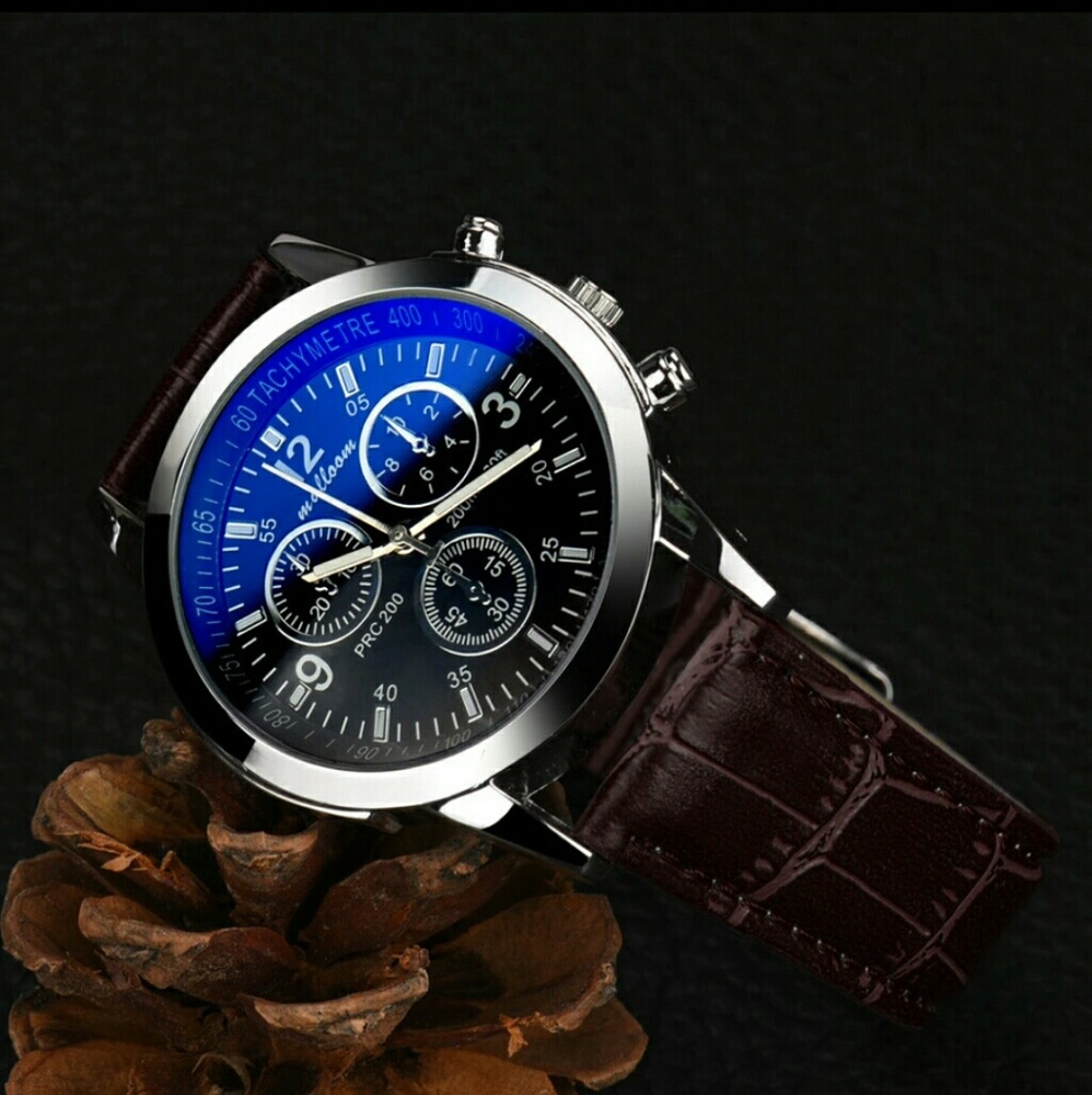 Malloom Blue Glass Watch