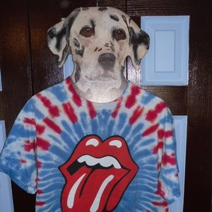 ROlling Stones Band Shirt Tour Tye Dye