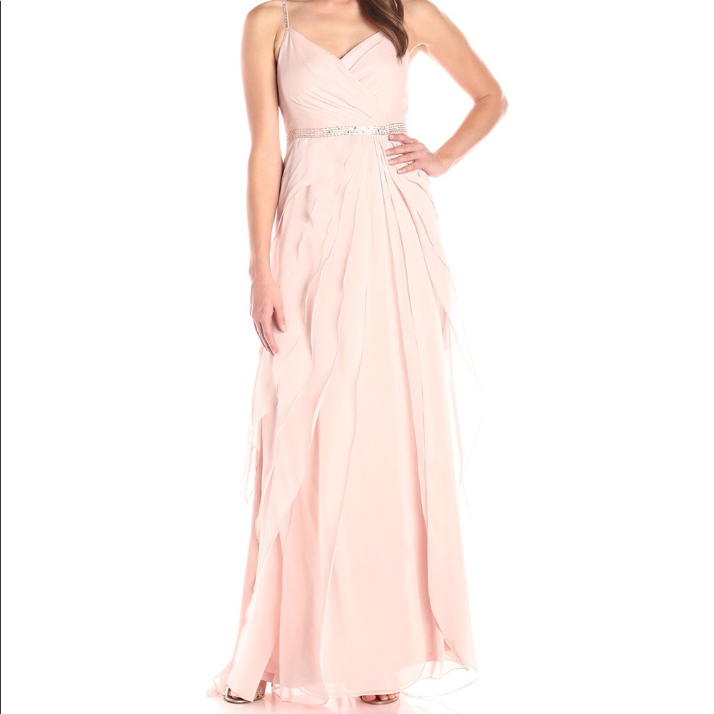 Adrianna Papell Chiffon w/Ruffle skirt