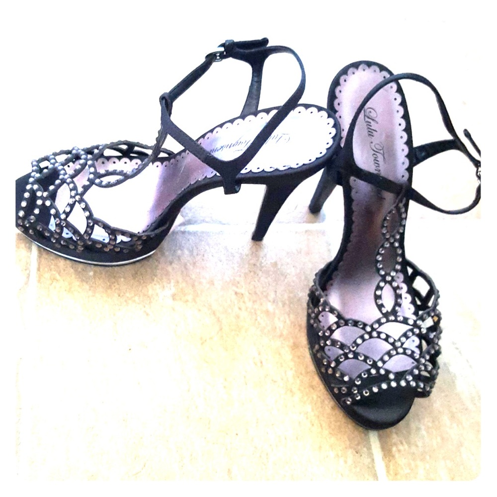 Evening high heel sandals