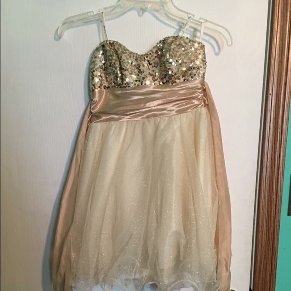 Gold Homecoming Dress