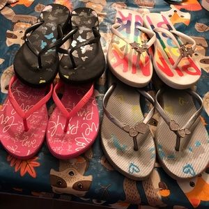 Pink by Victoria’s Secret flip-flops