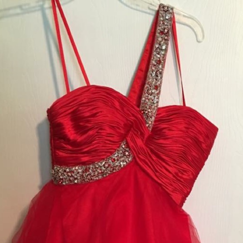 Red homecoming dress