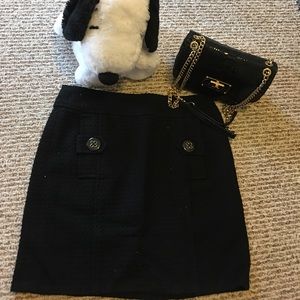 BR 40% Wool Black Skirt BR 40% Wool Black Skirt