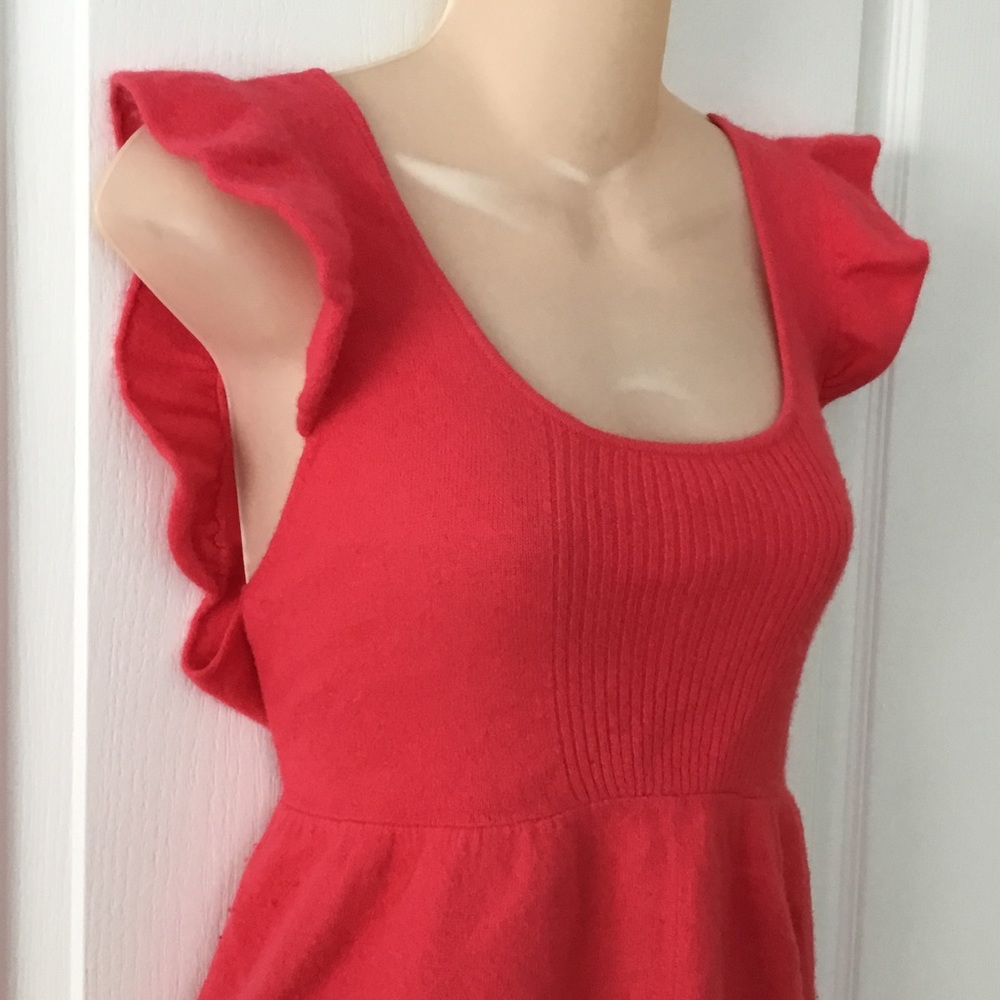 Free People Salmon Angora Sweater Top - Picture 2 of 5