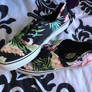 Floral print vans