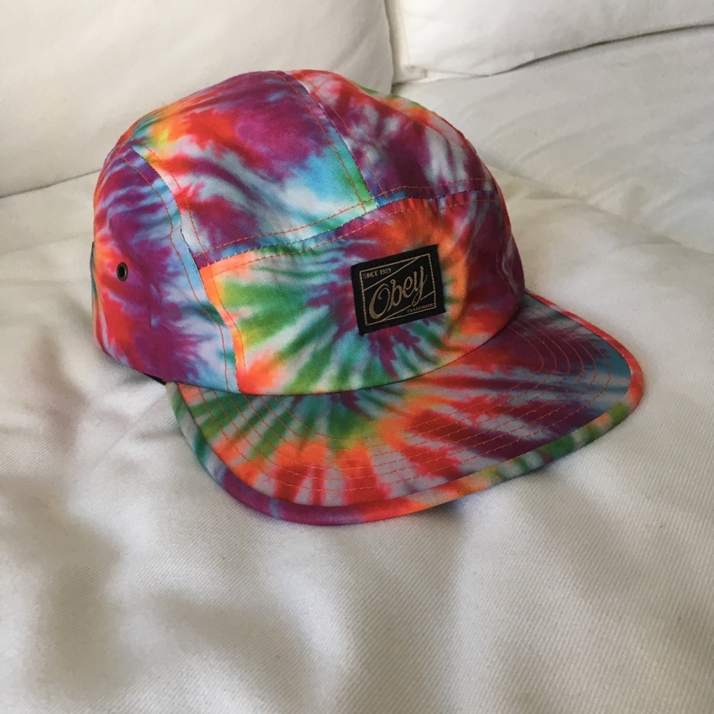 Obey Phil 5-Panel Cap in Tie Dye