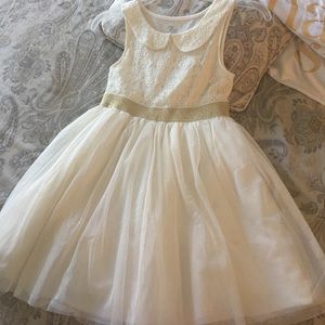 Gorgeous off white dress for girl