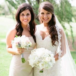 J Crew Short Champagne Bridesmaid Dress Sz 6