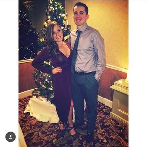 Long sleeve wrap dress