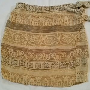 Ann Taylor Silk Mini Wrap Skirt Ann Taylor Silk Mini Wrap Skirt