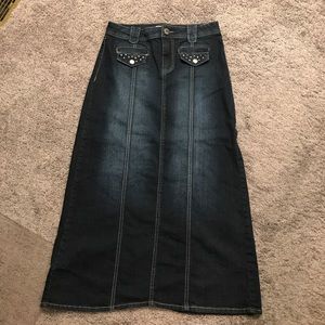 Cato LONG Stretch Jean Skirt 8 M Cato LONG Stretch Jean Skirt 8 M