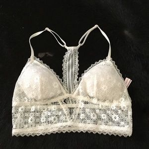 Victoria's Secret white lace bralette