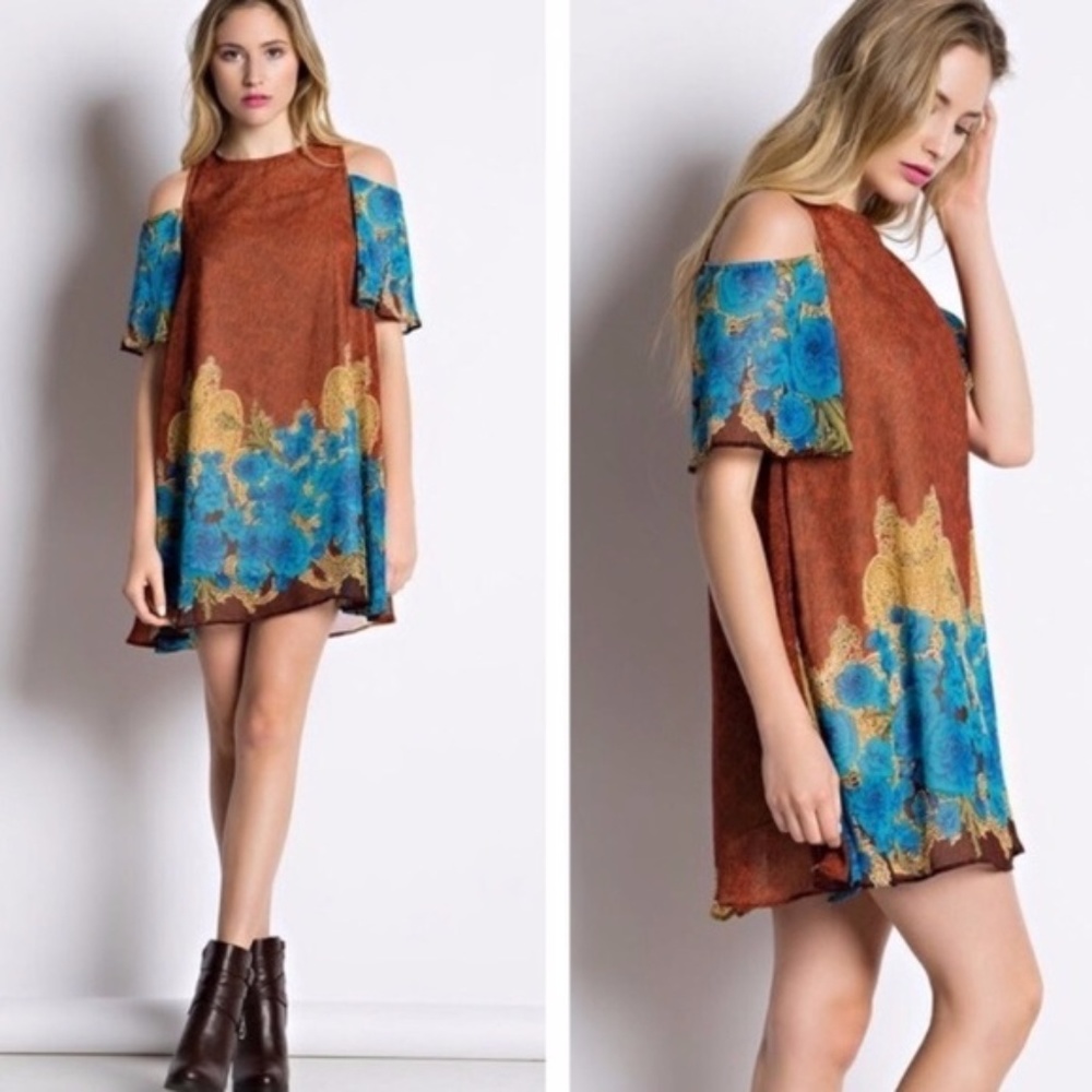 Boutique Lined Floral Dress