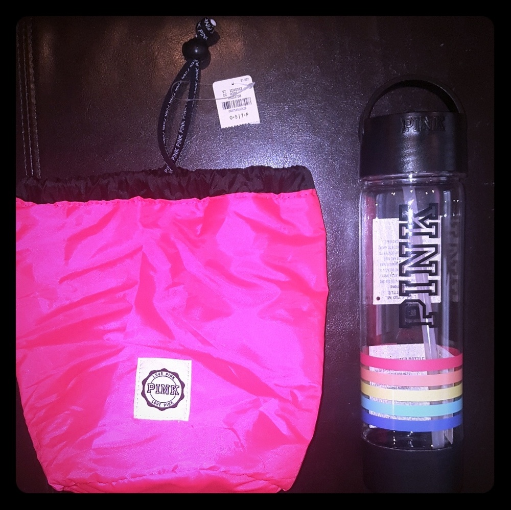 PINK Cooler bag and Water Bottle Duo