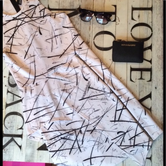 Lord & Taylor Black and White Dress - Picture 3 of 3