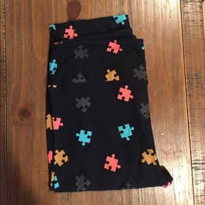 New OS LuLaRoe autism awareness unicorn leggings