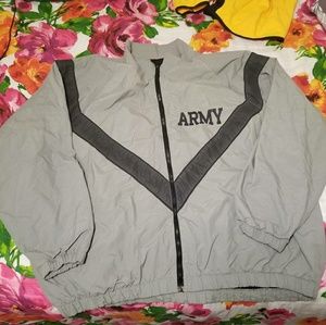 Vintage reflective army windbreaker