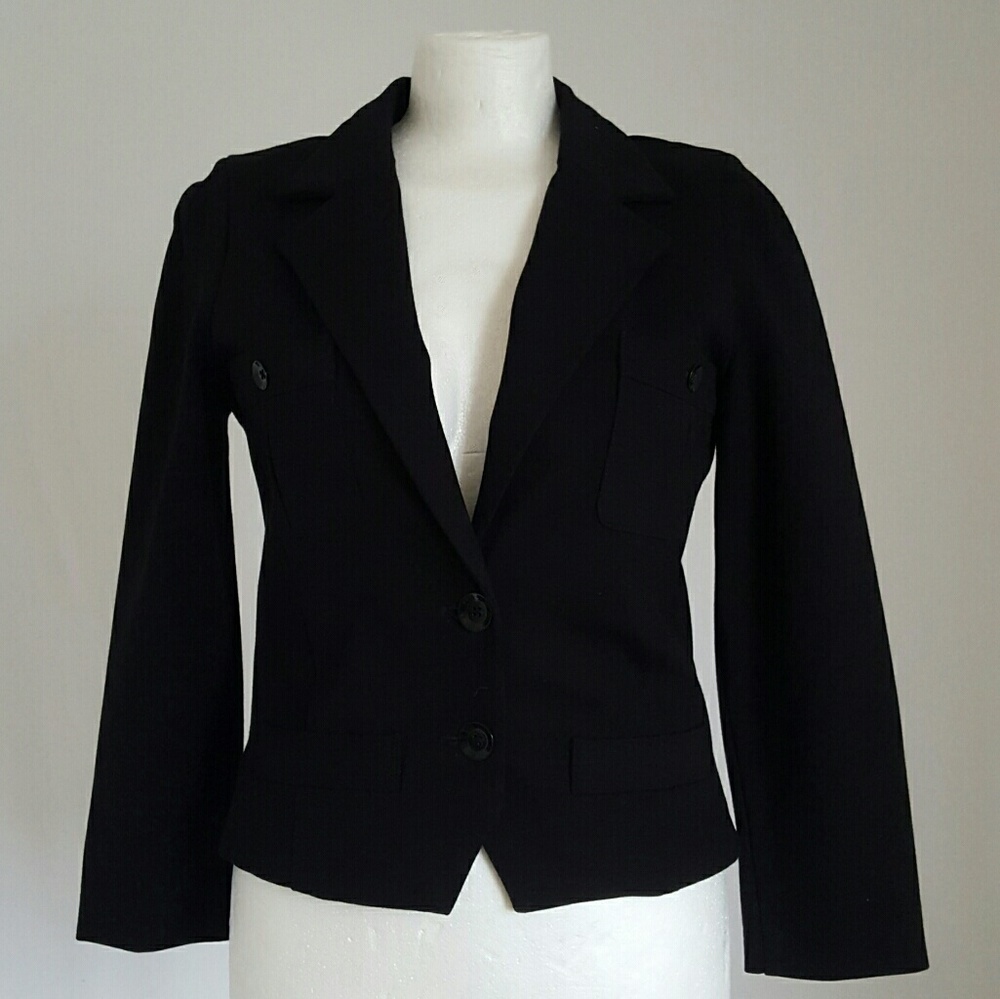 Marc by Marc Jacobs black cropped tuxedo riding