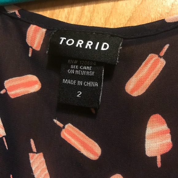 Open back popsicle tank SZ 2 Torrid - Picture 2 of 3