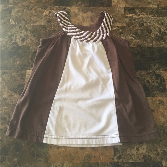 2t brown and white tank top! - Picture 1 of 2