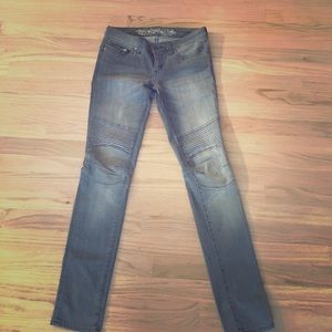Express moto skinny jeans