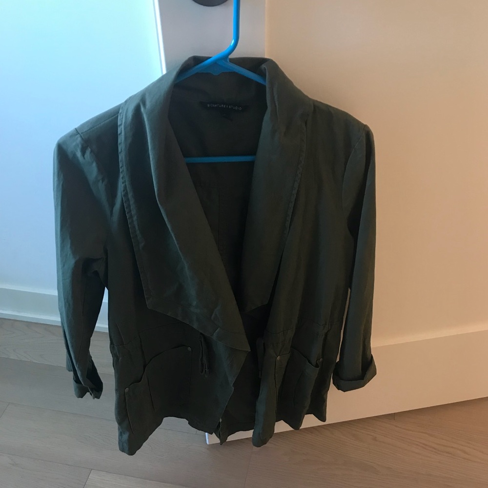 Dark green light army jacke