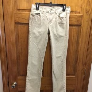 Loft khaki/ white pants